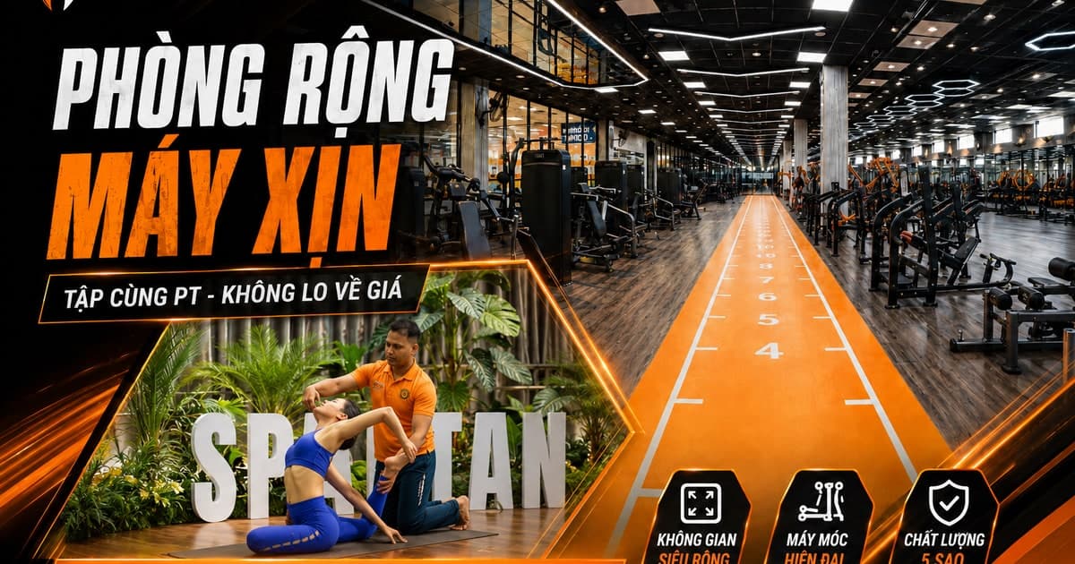 Ảnh thumbnail Spartan Fitness Nha Trang với thông điệp phòng rộng máy xịn và trải nghiệm 299k mỗi tháng
