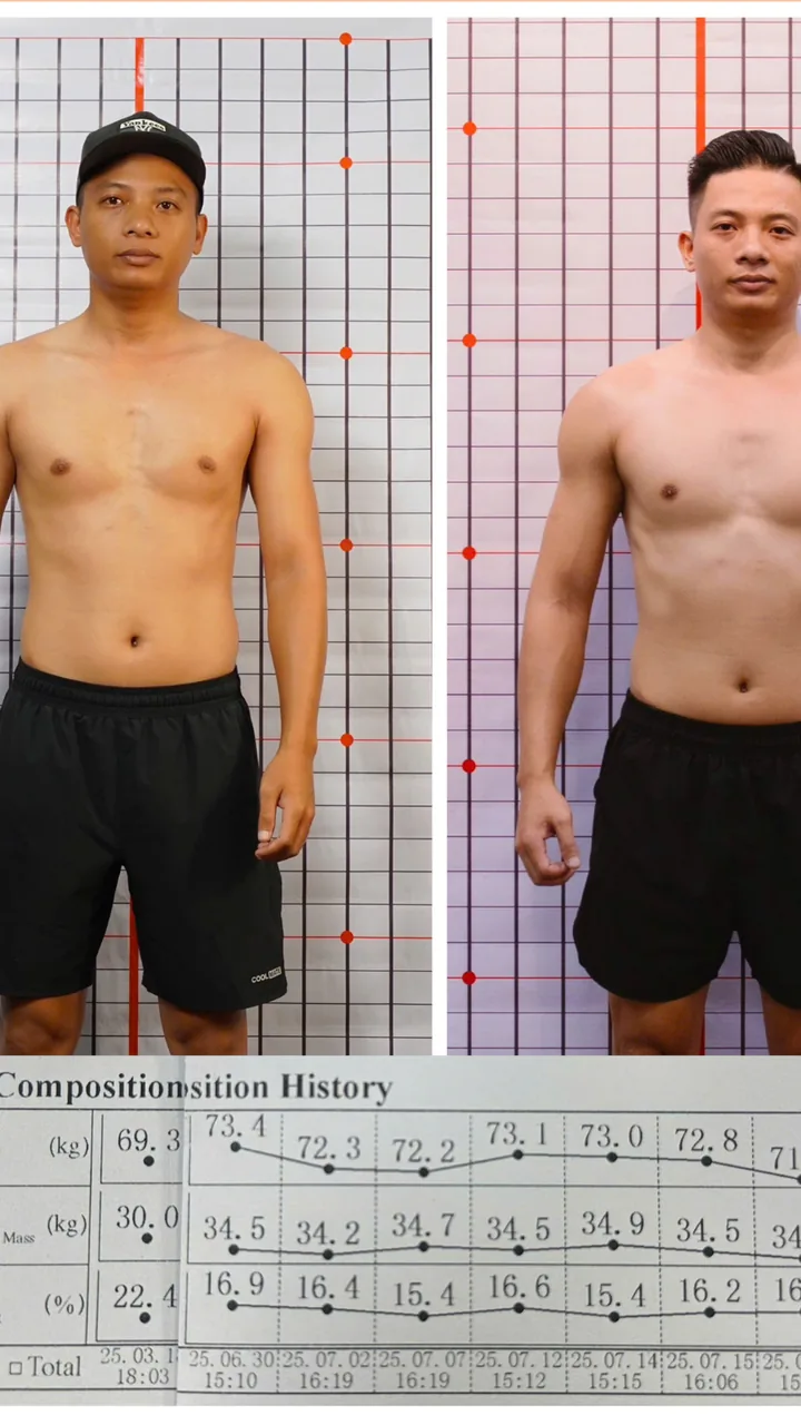 Bá Cần thay đổi hình thể tại Spartan Fitness